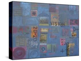 VISION 20-20... THE Virus, 2020 (Mixed Media)-Peter McClure-Stretched Canvas