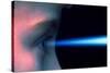 Vision: Blue Light Entering the Eye of a Child-Victor De Schwanberg-Stretched Canvas