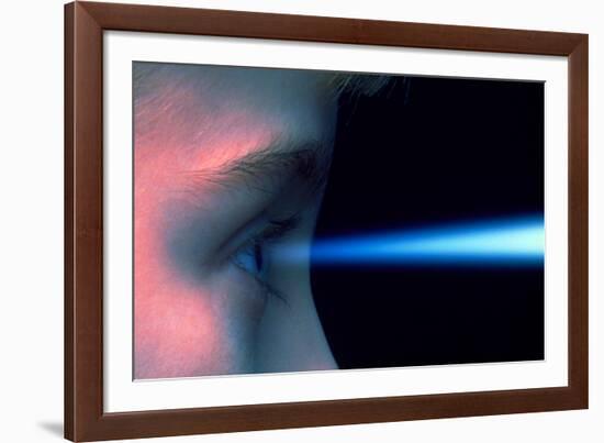 Vision: Blue Light Entering the Eye of a Child-Victor De Schwanberg-Framed Photographic Print