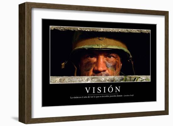 Visión. Cita Inspiradora Y Póster Motivacional-null-Framed Photographic Print