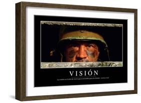 Visión. Cita Inspiradora Y Póster Motivacional-null-Framed Photographic Print