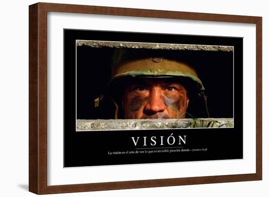 Visión. Cita Inspiradora Y Póster Motivacional-null-Framed Photographic Print