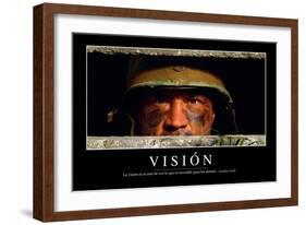 Visión. Cita Inspiradora Y Póster Motivacional-null-Framed Photographic Print