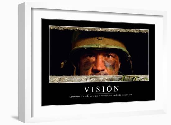 Visión. Cita Inspiradora Y Póster Motivacional-null-Framed Photographic Print