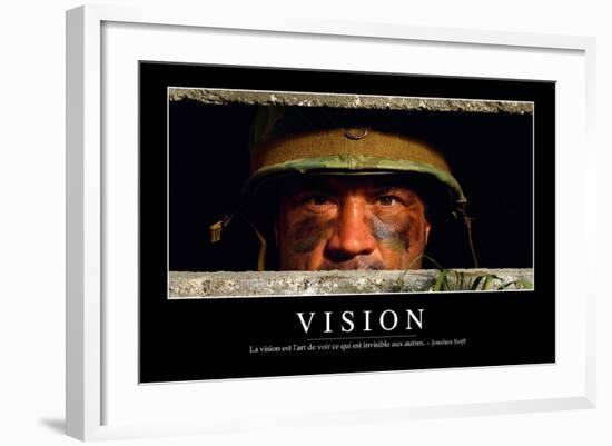 Vision: Citation Et Affiche D'Inspiration Et Motivation-null-Framed Photographic Print