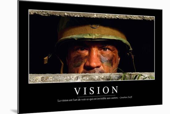 Vision: Citation Et Affiche D'Inspiration Et Motivation-null-Mounted Photographic Print