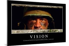 Vision: Citation Et Affiche D'Inspiration Et Motivation-null-Mounted Photographic Print