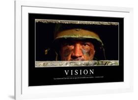 Vision: Citation Et Affiche D'Inspiration Et Motivation-null-Framed Photographic Print