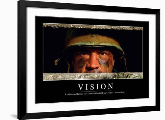 Vision: Citation Et Affiche D'Inspiration Et Motivation-null-Framed Photographic Print