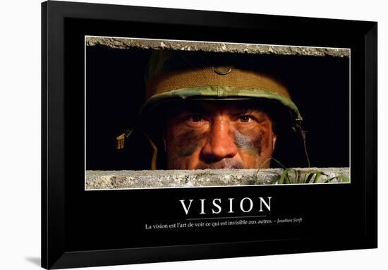 Vision: Citation Et Affiche D'Inspiration Et Motivation-null-Framed Photographic Print