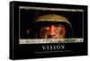 Vision: Inspirational Quote and Motivational Poster-null-Framed Stretched Canvas