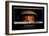 Vision: Inspirational Quote and Motivational Poster-null-Framed Photographic Print