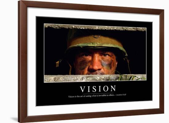 Vision: Inspirational Quote and Motivational Poster-null-Framed Photographic Print