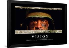 Vision: Inspirational Quote and Motivational Poster-null-Framed Photographic Print