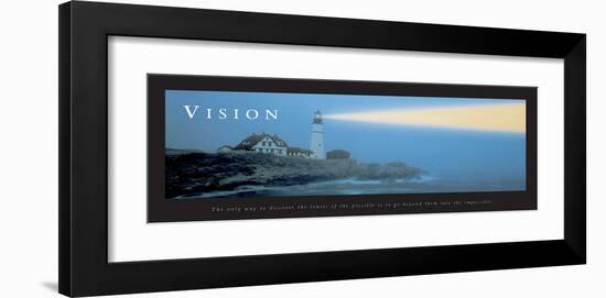 Vision: Lighthouse-null-Framed Art Print