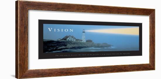 Vision: Lighthouse-null-Framed Art Print