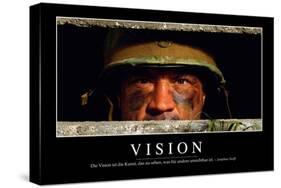 Vision: Motivationsposter Mit Inspirierendem Zitat-null-Stretched Canvas