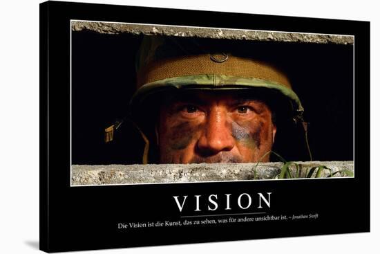 Vision: Motivationsposter Mit Inspirierendem Zitat-null-Stretched Canvas