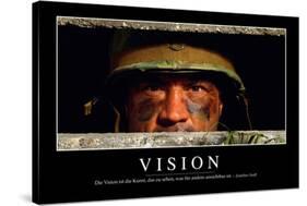 Vision: Motivationsposter Mit Inspirierendem Zitat-null-Stretched Canvas