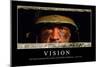 Vision: Motivationsposter Mit Inspirierendem Zitat-null-Mounted Photographic Print