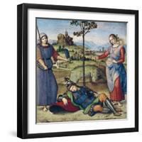 Vision of a Knight, c.1504-Raphael-Framed Giclee Print