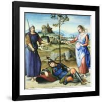 Vision of a Knight, C1504-Raphael-Framed Giclee Print