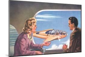 Vision of Modern Air Travel-null-Mounted Art Print