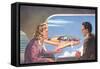 Vision of Modern Air Travel-null-Framed Stretched Canvas