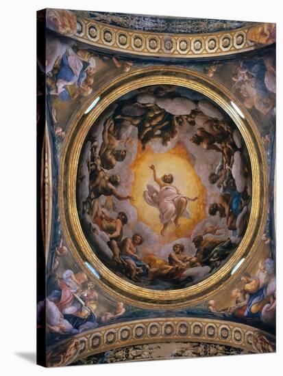 Vision of Saint John the Evangelist-Correggio-Stretched Canvas