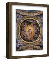 Vision of Saint John the Evangelist-Correggio-Framed Giclee Print