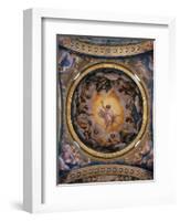 Vision of Saint John the Evangelist-Correggio-Framed Giclee Print