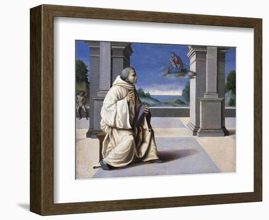 Vision of St Bernard-Francesco Ubertini Bacchiacca-Framed Giclee Print