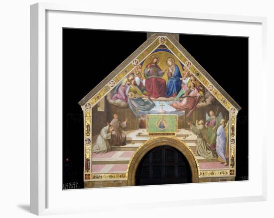 Vision of St. Francis (Miracle of the Roses)-Friedrich Overbeck-Framed Art Print
