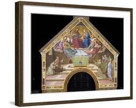 Vision of St. Francis (Miracle of the Roses)-Friedrich Overbeck-Framed Art Print