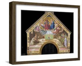 Vision of St. Francis (Miracle of the Roses)-Friedrich Overbeck-Framed Art Print