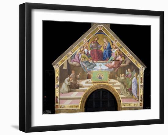 Vision of St. Francis (Miracle of the Roses)-Friedrich Overbeck-Framed Art Print