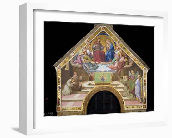 Vision of St. Francis (Miracle of the Roses)-Friedrich Overbeck-Framed Art Print