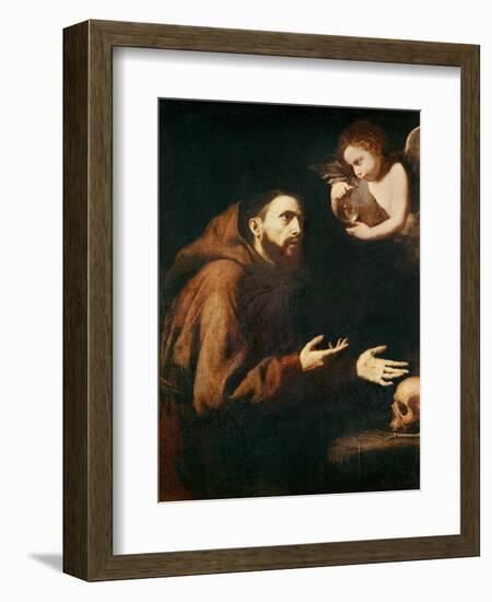 Vision of St. Francis of Assisi-Jusepe de Ribera-Framed Giclee Print