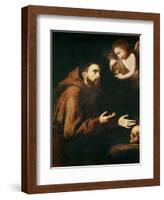 Vision of St. Francis of Assisi-Jusepe de Ribera-Framed Giclee Print