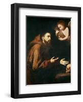 Vision of St. Francis of Assisi-Jusepe de Ribera-Framed Giclee Print