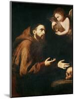 Vision of St. Francis of Assisi-Jusepe de Ribera-Mounted Giclee Print