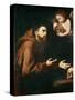 Vision of St. Francis of Assisi-Jusepe de Ribera-Stretched Canvas