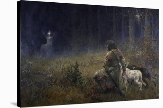 Vision of St. Hubert, 1892-Wilhelm Carl Räuber-Stretched Canvas