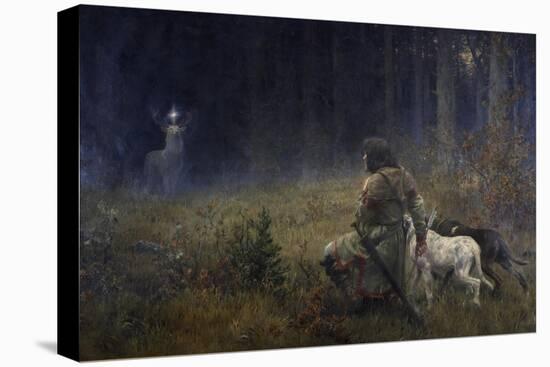 Vision of St. Hubert, 1892-Wilhelm Carl Räuber-Stretched Canvas