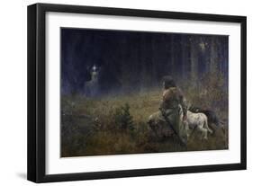 Vision of St. Hubert, 1892-Wilhelm Carl Räuber-Framed Premium Giclee Print