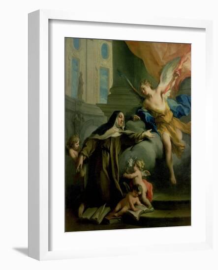 Vision of St. Theresa-Jacopo Amigoni-Framed Giclee Print