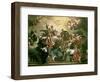 Vision of the Trinity with Ss. Philip Neri and Francesca Romana, 18th Century-Francesco Solimena-Framed Giclee Print