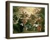 Vision of the Trinity with Ss. Philip Neri and Francesca Romana, 18th Century-Francesco Solimena-Framed Giclee Print