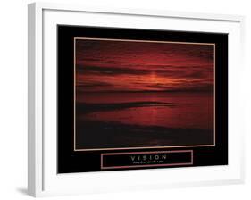 Vision-null-Framed Art Print