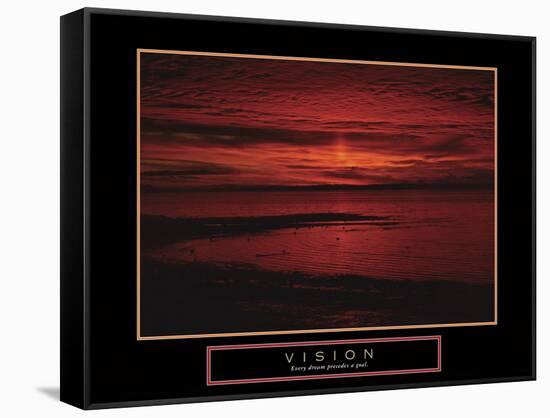 Vision-null-Framed Stretched Canvas